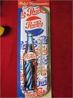 Pepsi Metal Thermometer 17" Tall NIP
