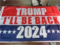 Trump I'll Be Back Flag NIP 5x3'