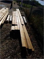 Bundle of assorted lumber including 5/4x6x8 &