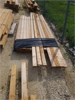 Bundle of assorted lumber including 2x4x8 & 3