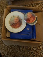 Box of assorted Pope dishes