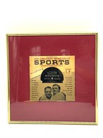 Framed Greatest Moments in Sports 33 1/2 RPM