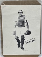 Johnny Bench Autographed Print (cannot guarantee
