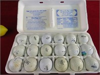 18 Golf Balls- Mixed Brands
