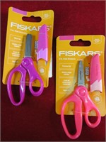 New Fiskars Kid Scissors 2 Pair NEW