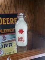 Sani-Dairy milk bottle