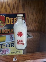 Sani-Dairy milk bottle