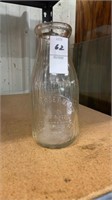 Vintage Somerset Dairy One Pint Milk Bottle