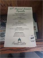 Ligonier Valley 67th Annual Dinner Agenda