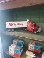 Sani-Dairy truck 20in.x6in. Buddy L