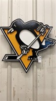 Wooden Pittsburgh Penguins Sign