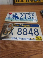 2 out of state plates