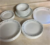 Corelle 12 place dinner set no cups