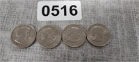 (4) SUSAN B ANTHONY $1 COINS