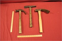 3 Assorted Use Vintage Hammers