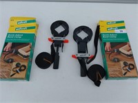 Set of 2 Wolfcraft quick Adjust Band Clamps.