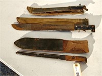 Old Machetes and Bayonet