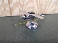 VTG CHROME SINGLE ENGINE FIGHTER TABLE LIGHTER