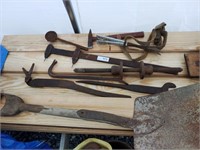 Vintage Hand Tools: Pair of Tree Climbers, Stump