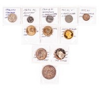 Coin 1878-CC Morgan+10 others, VF-Gem