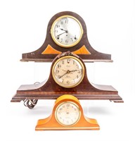Lot of 3 Vintage Napoleon Hat Clocks