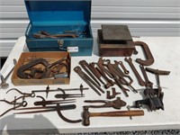 Vintage Tool Lot: Machinist Tools, Clamps,