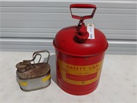 Vintage Safety Cans- 1 Eagle U1-50-S Type 1 & 1