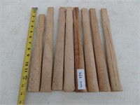 8 Hickory Hammer Handles:  70 14" and 1) 12 3/8"