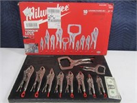 MILWAUKEE Tools 10pc Locking Plier Vise Tool SET