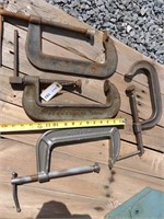 Large  C Clamps:  4) Heavy duty, all Mand in