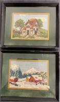 Pair of Embroidered Pictures