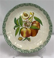 Serving Dish with Peach Pattern