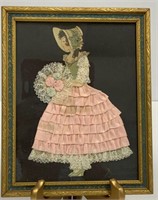 Paper Doll Dressed and Framed