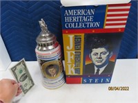 JFK John Kennedy Collectors Stein boxed