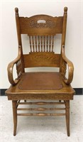 Antique Pressed Back Chair