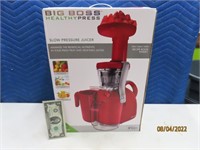 New BIG BOSS Slow Press Red Kitchen Juicer