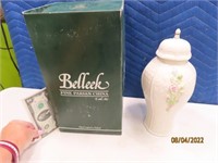 BELLEEK 1998 Millenium Ltd Covered 12" Jar $$ Boxd