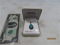 New Sterling Silver TORI HILL Necklace w/ Turquois