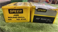 Speer 63 Round ball 490 & 24 Round ball 495
