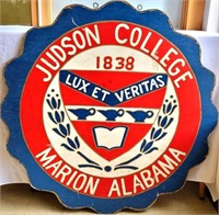 Wooden Hand painted Judson College Sign