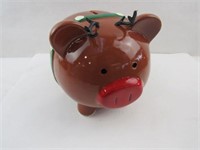 Reindeer Ceramic Piggy Bank