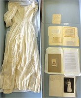1855 Julia Brown Antique Graduation Dress
