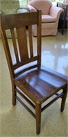 Antique Oak High back Chair