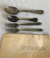 Judson Flatware Beleived to be Used in the Jewett