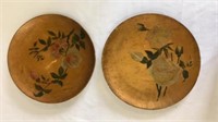 Two Hand painted 1887-1888 Plates