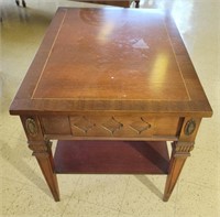 Vintage Two Tier Mahogany End Table