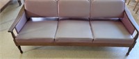 Mid Century Modern Purple Sofa #2