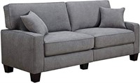 Serta Palisades Upholstered 73" Sofa, Glacial Gray