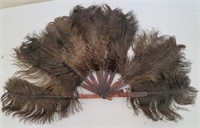 Vintage Burlesque Handheld Feather Fan