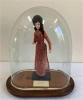 Glass Dome Vietnamese Doll Bupbe Bach-Tuyet
